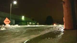 SPRYFIELD WATER MAIN BREAK ON HERRING COVE ROAD IN HALIFAX [upl. by Mariquilla]