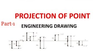 PROJECTION OF POINT PART 1ENGINEERING DRAWINGINTRODUCTIONCONCEPT OF PROJECTION OF POINTS [upl. by Stilwell]