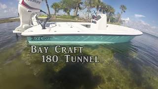 Bay Boats Flats Boats Shallow Water Boats  Fishing Skiffs by Bay Craft Boats 180 Tunnel [upl. by Hyland]