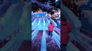 The Cold Slides at Ice Place of Gaylord Palms Resort Orlando  Ultimate Family Vacation Destination [upl. by Gavriella]