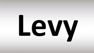 Levy Pronunciation Guide [upl. by Saul]