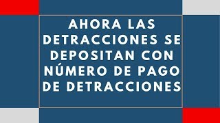 CÓMO GENERAR EL NUMERO DE PAGO DE DETRACCIONESSUNAT2019 [upl. by Nawtna]