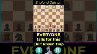 Everyone Falls for this ERIC ROSEN Trap chess shorts trap opening gambit ericrosen [upl. by Marvel]