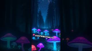 The Shimmering Phenomenon of Bioluminescent Mushrooms science shorts [upl. by Cordalia]