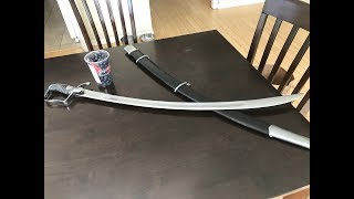 Cold Steel 1796 Light Cavalry Saber review [upl. by Podvin982]