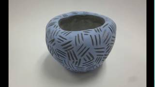 Ceramics Basic Underglaze Sgraffito [upl. by Noteek]