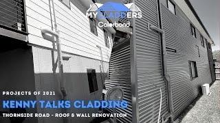 Colorbond Corrugated Wall Cladding  Kenny Talks Cladding Brisbane [upl. by Dinnie]