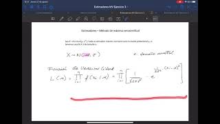 Ejercicio resuelto estimador máximo verosímil  3 Distribución Normal media poblacional [upl. by Wendel10]