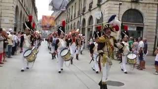 Garde Impériale de Dijon  fêtes de la vigne aout 2016 [upl. by Acceb576]