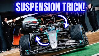 Mercedes Unveils Groundbreaking Adaptable F1 Suspension System for W15 [upl. by Ahsinal]