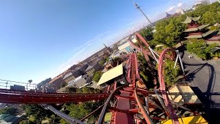 Dæmonen front seat onride HD POV Tivoli Gardens [upl. by Tihom]