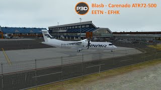 Carenado ATR 72500  Prepar3d V54  EETN to EFHK [upl. by Crandall245]