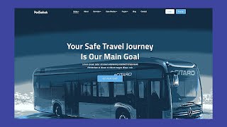 Create a Responsive Bus Booking Website using HTML and CSS  Booking website using html css [upl. by Nalak]