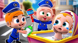 Police Takes Care of a Baby👮🚔  Police Baby Care Song and More Nursery Rhymes amp Kids Songs [upl. by Igiul]