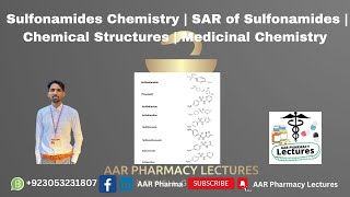 Sulfonamides Chemistry  SAR of Sulfonamides  Chemical Structures  Medicinal Chemistry [upl. by Vitek]