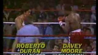 Roberto Duran vs Davey MooreI [upl. by Walliw]