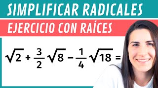 SIMPLIFICAR RAÍCES ✅ Ejercicio con Radicales [upl. by Oraneg]