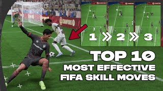 TOP 10 MOST EFFECTIVE SKILL MOVES IN FIFA23 w CONTROLS [upl. by Fantasia]