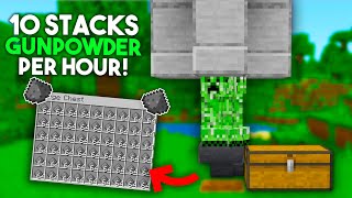 BEST 120 CREEPER FARM TUTORIAL in Minecraft Bedrock MCPEXboxPS4Nintendo SwitchWindows10 [upl. by Nekcarb68]