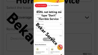 Bsnl Complaint Error 🤦🏻 bsnl jio smartphone airtel bsnlnetwork bsnl4gnetworkinindia [upl. by Pepi]