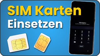 Neue Sim Karte einsetzen  wechseln SIM Karte richtig einlegen  tauschen SIM Karten Größe [upl. by Avis632]