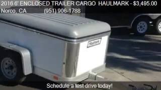 2016 6 ENCLOSED CARGO TRAILER 4 X 6 HAULMARK FLEX for sale [upl. by Walczak]