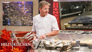 Gordon Ramsay Cooks AGAINST The Chefs in Hells Kitchen [upl. by Cuthbert321]