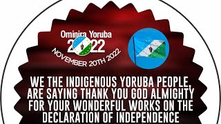 ENIKENI TI OBA NPA ARIWO YORUBA NATION YATO SI OMINIRA OMO YORUBA 2022 OLE ATI OLOSHA NI WON 2 [upl. by Anirbas]