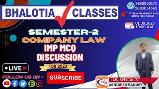 SEMESTER2 LAW IMPORTANT MCQ DISCUSSION [upl. by Nipsirc]