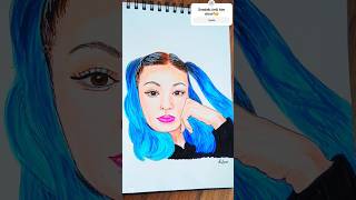 Meryem Can çizimim MeryemCanOfficial art shortvideo drawing markers aboneol portrait [upl. by Tloh]