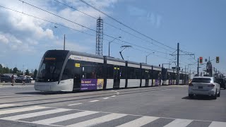 Line 5 LRV Eglinton Crosstown from Wynford Dr to Pharmacy Avenue [upl. by Niwle]