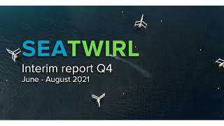 SeaTwirls CEO Peter Laurits comments on the interim report of the period JuneAugust 2021 [upl. by Pinkerton]