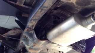 Jeep cj7 258 exhaust borla header and flowmaster [upl. by Alexandros]