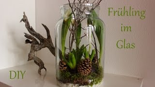 DIY  Frühling im Glas  Frühlingsdeko mit Naturmaterialien  Just Deko [upl. by Larson782]