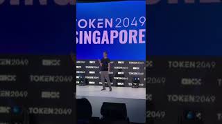 Ethereum founder Billionaire Vitalik Buterin singing a song at Token 2049 Singapore token2049 [upl. by Audras]