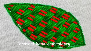 bordados a mano paso a pasoromanian stitch embroidery bordados de servilletas [upl. by Barde]