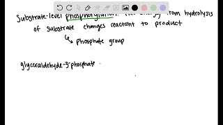 Define substratelevel phosphorylation and give an example from the reactions discussed in this cha… [upl. by Baumbaugh]