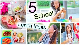 5 Healthy Back To School Lunch Ideas [upl. by Enirehtak]