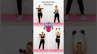 Standing Abs  with Dumbbells✅ [upl. by Aynnat]