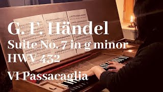 G F Händel on Clavichord Keyboard Suite No 7 in g minor HWV 432 66 VI Passacaglia [upl. by Anegroeg835]