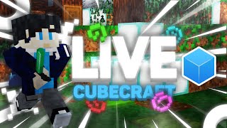 Playing CubecraftD And chilling Come amp join Minecraft Bedrock Edition [upl. by Nallek]