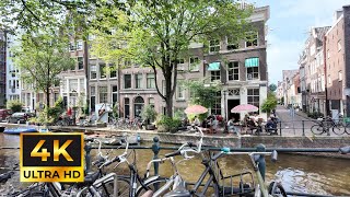 Amsterdam Central Station Damsquare Canal walking tour  Lovely summer day [upl. by Rednaxela]