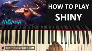 HOW TO PLAY  Moana  Shiny  Jermaine Clement Tamatoa Piano Tutorial Lesson [upl. by Llenral93]