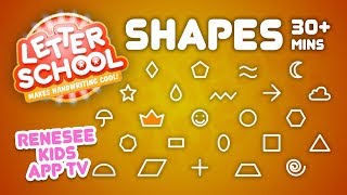 Draw and Learn Shapes in LetterSchool [upl. by Enirolf]