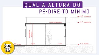 Qual a altura do pédireito mínimo arquitetura legislação [upl. by Maudie]