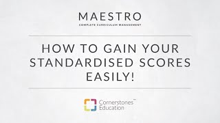 How to gain your standardised scores easily [upl. by Keiryt573]