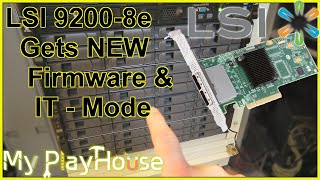 How to FlashFirmware Update LSI 92008e HBA ITMode  1046 [upl. by Kappel852]