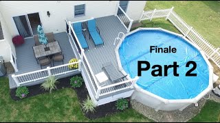 How To Build a 12x12 Two Level Pool Deck with Trex part 2 [upl. by Azial804]