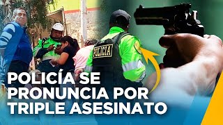 TRIPLE HOMICIDIO EN ATE ASESINATOS NO CORRESPONDERÍAN A SICARIATO SEGÚN LA PNP [upl. by Phila]