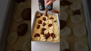 Tem banana e doce de leite em casa Faça essa receita😱 Cuca de banana com doce de leite [upl. by Jehius]